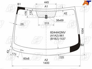 6 249 р. Стекло лобовое Nissan Qashqai 06-13  Dualis 07-14  Qashqai+2 08-14 FUYAO 6044AGNV  с доставкой в г. Кемерово. Увеличить фотографию 1
