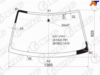4 999 р. Стекло лобовое Mazda Demio 96-02  Ford Festiva 96-99 XYG D201 LFW/X  с доставкой в г. Кемерово. Увеличить фотографию 1