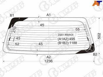6 599 р. Стекло заднее (Цвет зеленый Обогрев) Mazda Demio 96-02 XYG D201 RW/H/X  с доставкой в г. Кемерово. Увеличить фотографию 1