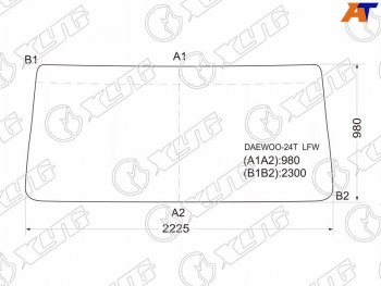 12 499 р. Стекло лобовое Daewoo Ultra Novus 97-19  TATA Novus 05-23 XYG DAEWOO-24T LFW  с доставкой в г. Кемерово. Увеличить фотографию 1