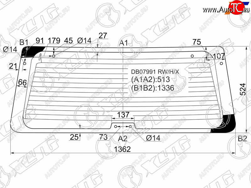 7 999 р. Стекло заднее с обогревом (6 отв) FORD EXPLORER 35D 91-97                                           XYG DB07991 RW/H/X  с доставкой в г. Кемерово