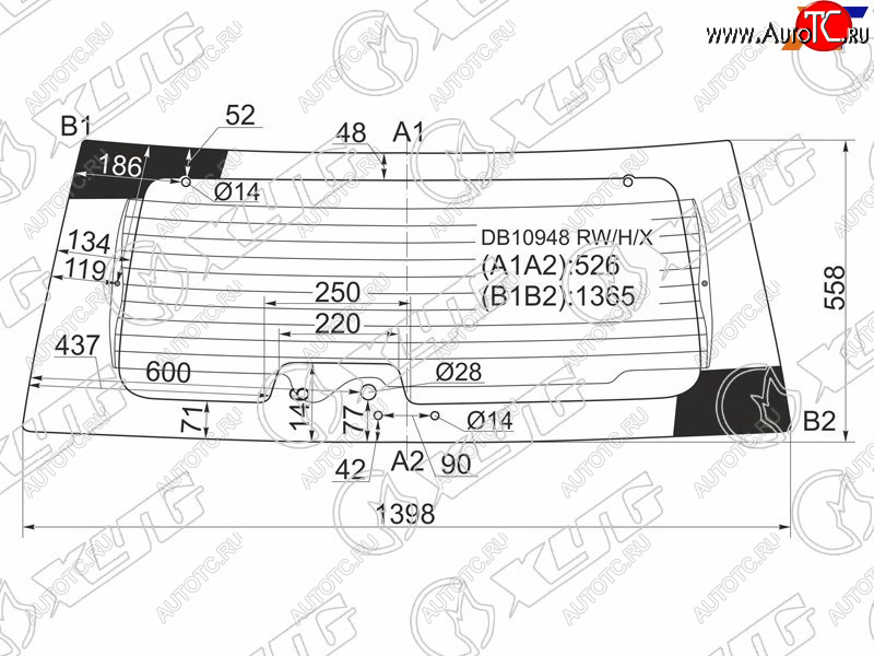 9 949 р. Стекло заднее (Цвет зеленый Обогрев) Ford Explorer 05-11 XYG DB10948 RW/H/X  с доставкой в г. Кемерово