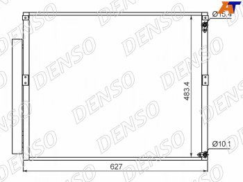 24 999 р. Радиатор кондиционера Toyota Land Cruiser Prado (J120) 02-09  Lexus GX470 02-09  Toyota 4Runner 02 DENSO DCN50017  с доставкой в г. Кемерово. Увеличить фотографию 1