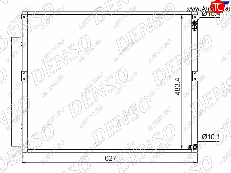 24 999 р. Радиатор кондиционера Toyota Land Cruiser Prado (J120) 02-09  Lexus GX470 02-09  Toyota 4Runner 02 DENSO DCN50017  с доставкой в г. Кемерово