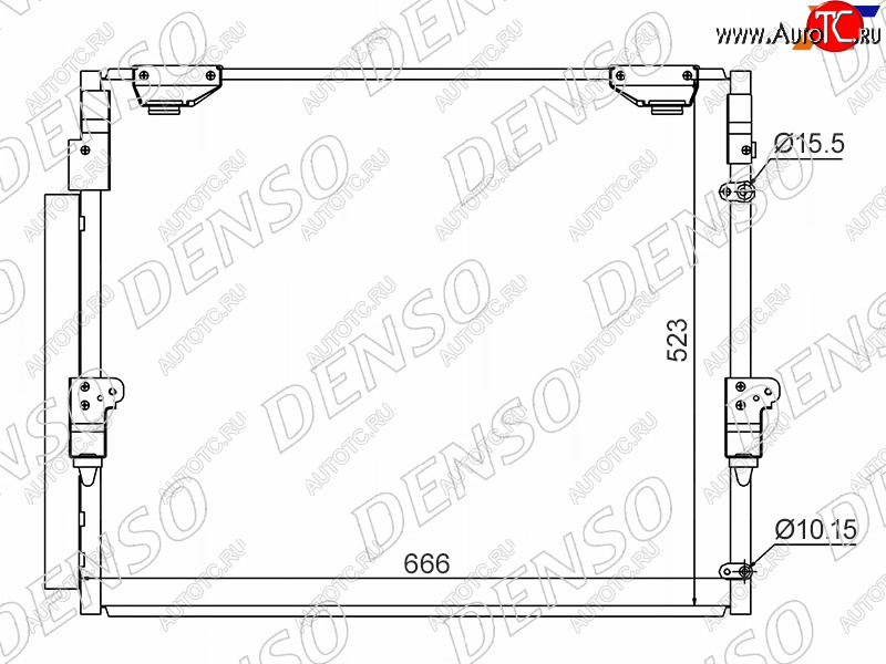 35 999 р. Радиатор кондиционера Toyota Land Cruiser (J200) 07-21  Lexus LX 07-23  Toyota Sequoia 07-22  Tun DENSO DCN50036  с доставкой в г. Кемерово