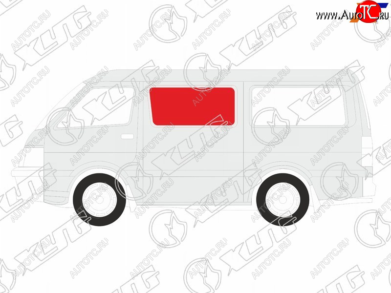 267 р. Стекло кузова боковое (не опускное) (Слева Цвет зеленый) Ford Econoline 92-97 XYG DW01175 SF/LH/X  с доставкой в г. Кемерово