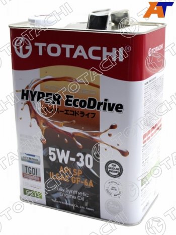 4 099 р. Масло моторное cинтетическое TOTACHI HYPER Ecodrive 5W-30 SPGF-6A 4л TOTACHI E0304  с доставкой в г. Кемерово. Увеличить фотографию 1