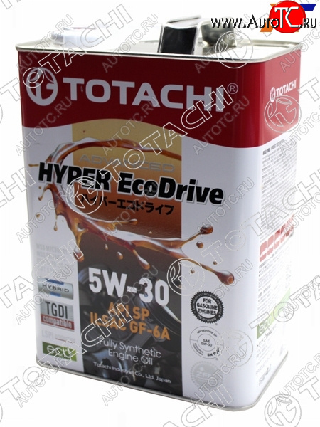 4 099 р. Масло моторное cинтетическое TOTACHI HYPER Ecodrive 5W-30 SPGF-6A 4л TOTACHI E0304  с доставкой в г. Кемерово