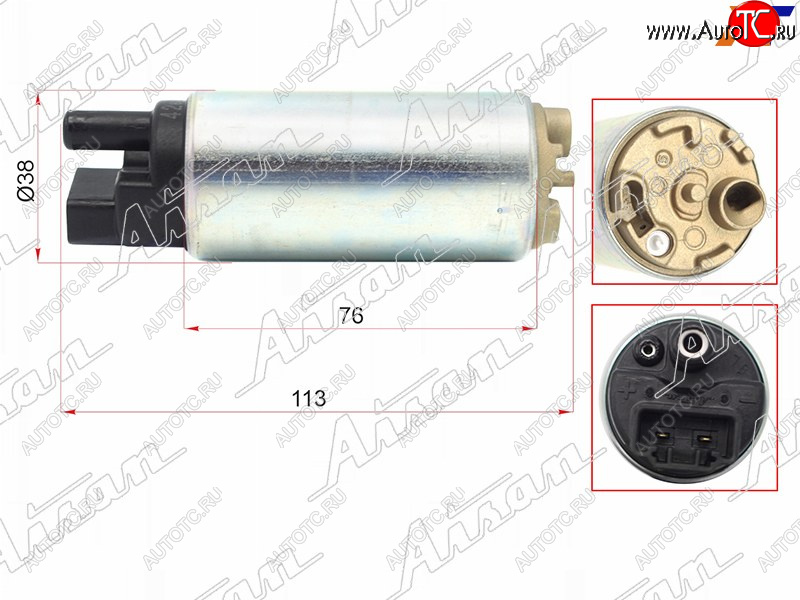 10 699 р. Топливный насос 1NZFE,2NZFE,1ZZFE 00-,2UZFE UZJ100 98-,3SFE,4SFE,4VZ,4AFE,5AFE                     AISAN EFP1-28280  с доставкой в г. Кемерово