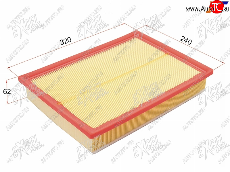 1 199 р. Фильтр воздушный EXCEL JAPAN  Lexus GX460  J150 (2009-2022), Toyota Land Cruiser Prado  J150 (2009-2025)  с доставкой в г. Кемерово
