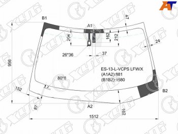 8 349 р. Стекло лобовое (Датчик дождя) XYG  Lexus ES350  XV60 (2012-2018) дорестайлинг, рестайлинг  с доставкой в г. Кемерово. Увеличить фотографию 1