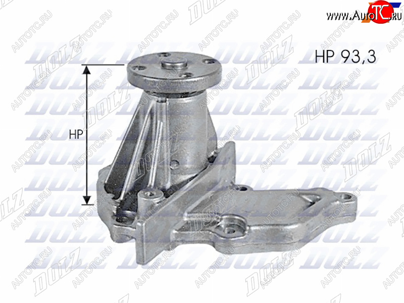 4 849 р. Насос системы охлаждения DOLZ  Ford Fiesta  5 (2001-2008), Ford Focus  2 (2004-2011), Mazda 2/Demio ( DW,  DY,  DE,  DJ IV) (1996-2019)  с доставкой в г. Кемерово