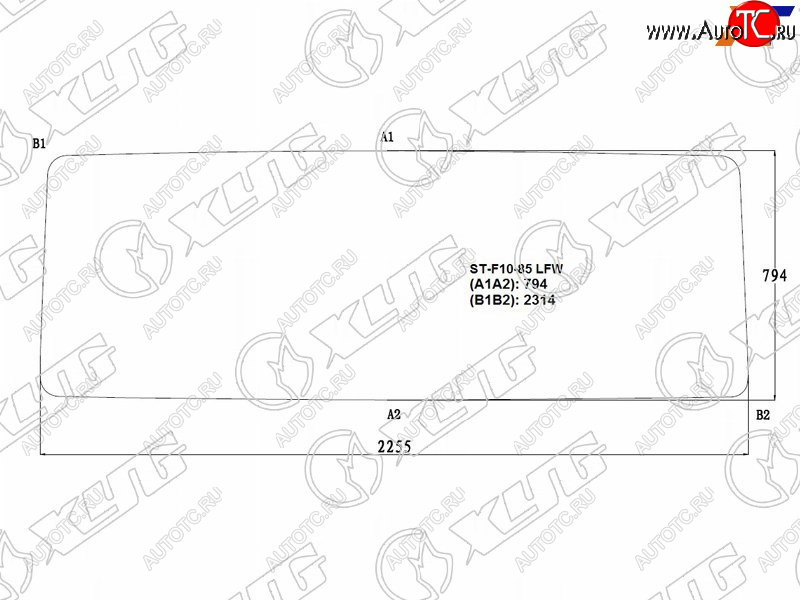 12 599 р. Стекло лобовое Volvo F10 85-93  F12 85-93 XYG F10-85 LFW  с доставкой в г. Кемерово