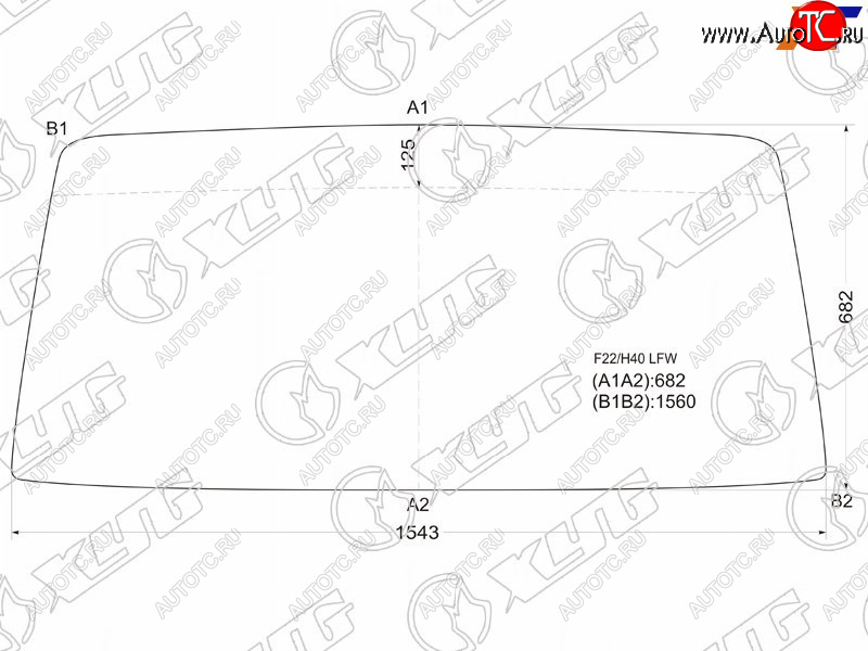 7 299 р. Стекло лобовое Nissan Atlas F 82-92 XYG F22/H40 LFW  с доставкой в г. Кемерово