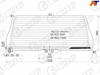 7 999 р. Стекло заднее (Цвет зеленый Обогрев) Toyota Sequoia 00-07 XYG FB21331 RW/H/X  с доставкой в г. Кемерово. Увеличить фотографию 1