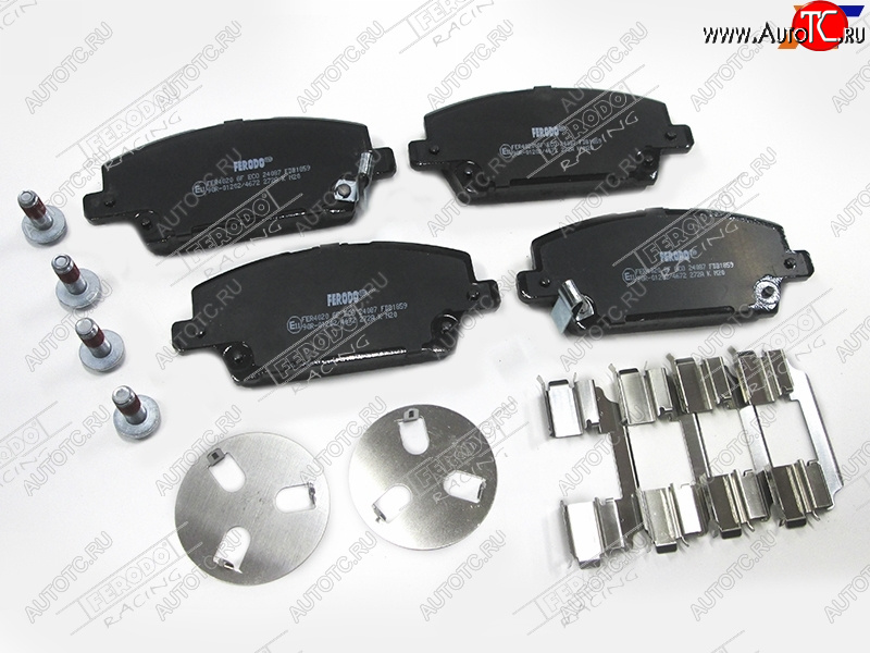4 599 р. Колодки тормозные FERODO (передние) Honda Civic FK,FN хэтчбэк 5 дв. дорестайлинг (2005-2008)  с доставкой в г. Кемерово