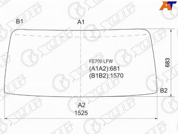 7 999 р. Стекло лобовое Mitsubishi Fuso Canter FE7 02-12 XYG FE700 LFW  с доставкой в г. Кемерово. Увеличить фотографию 1