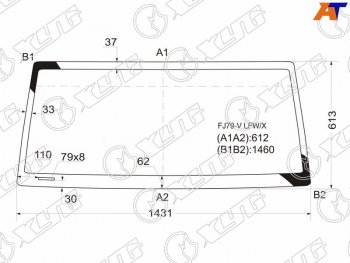 4 799 р. Стекло лобовое Toyota Land Cruiser 80- XYG FJ79-V LFW/X  с доставкой в г. Кемерово. Увеличить фотографию 1