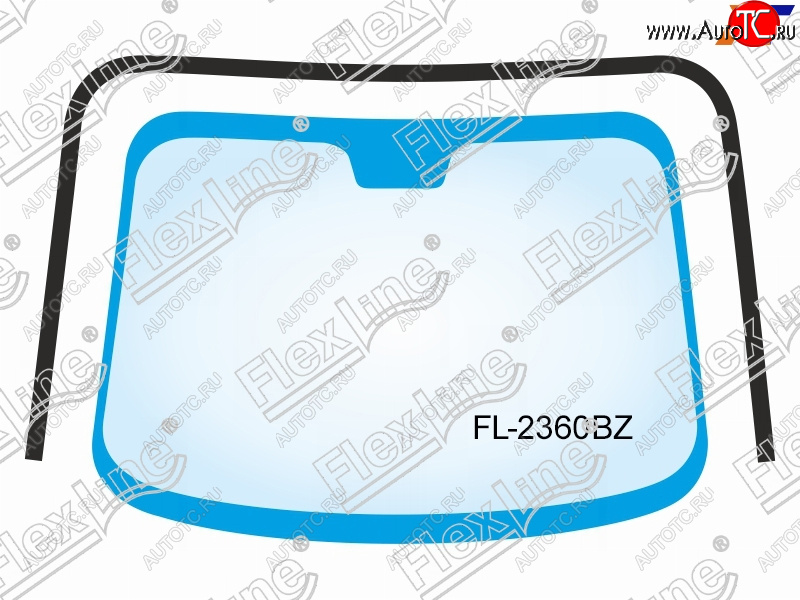 3 479 р. Молдинг лобового стекла (П-образный) FLEXLINE KIA Sorento BL рестайлинг (2006-2010)  с доставкой в г. Кемерово