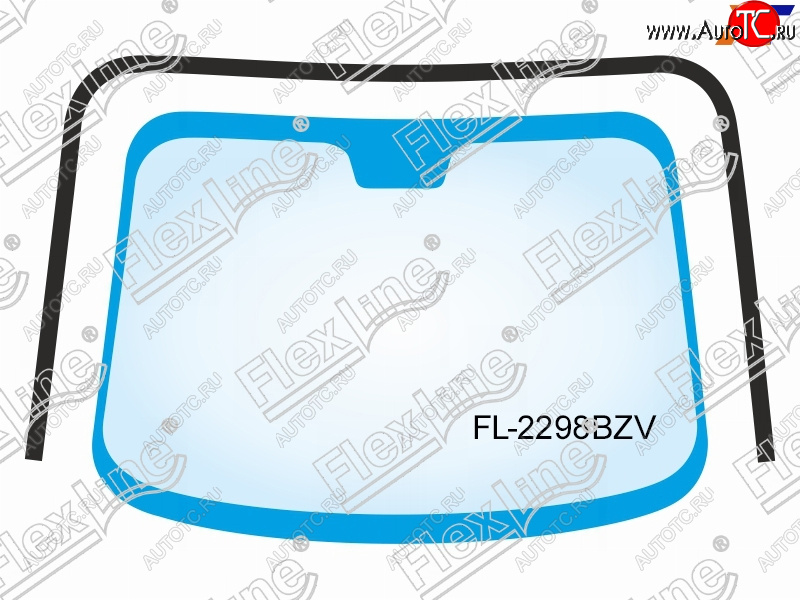 2 599 р. Молдинг лобового стекла (П-образный) FLEXLINE Toyota Corolla E120 седан дорестайлинг (2000-2004)  с доставкой в г. Кемерово