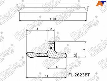 699 р. Молдинг лобового стекла (Сверху) FLEXLINE  Lexus IS250  XE20 (2005-2013) седан дорестайлинг  с доставкой в г. Кемерово. Увеличить фотографию 1