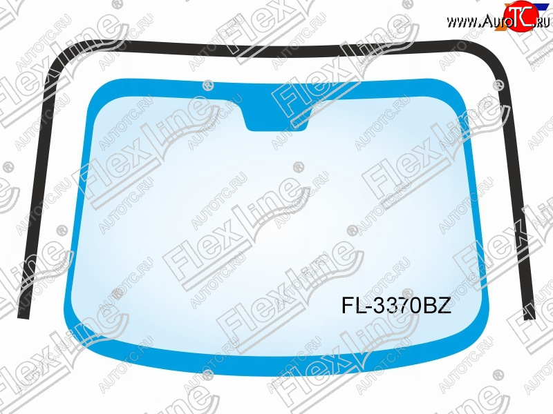 2 599 р. Молдинг лобового стекла (П-образный) FLEXLINE Hyundai Elantra MD рестайлинг (2013-2016)  с доставкой в г. Кемерово