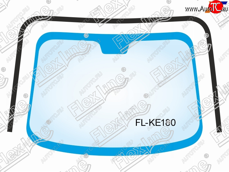 2 299 р. Молдинг лобового стекла (П-образный) FLEXLINE Toyota Corolla E180 дорестайлинг (2013-2016)  с доставкой в г. Кемерово