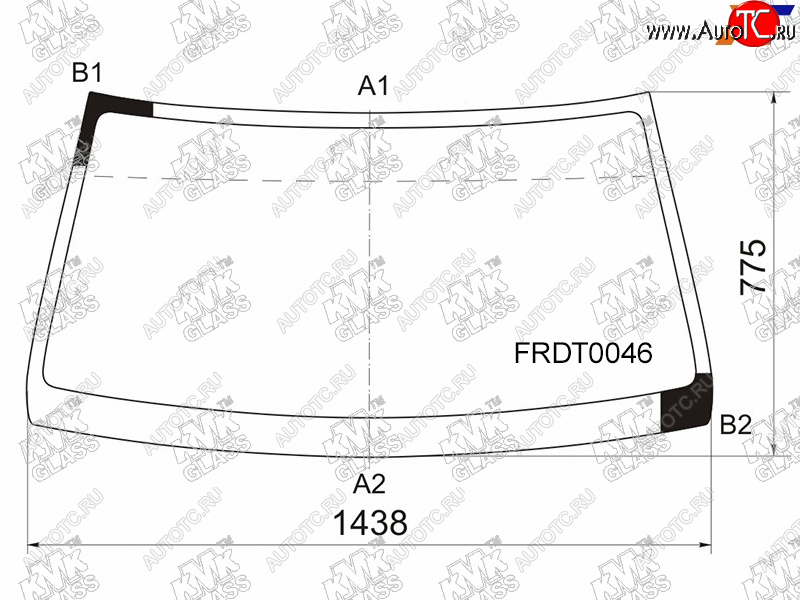 4 599 р. Стекло лобовое Ford Ranger USA 99-11  Mazda BT-50 06-12                                             KMK FRDT0046  с доставкой в г. Кемерово