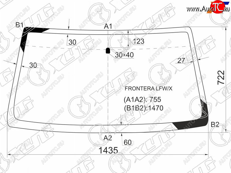 5 999 р. Стекло лобовое Deerways Aurora 06-08  Honda Passport 93-97  Isuzu MU 89-98  Rodeo 88-98  Wizard XYG FRONTERA LFW/X  с доставкой в г. Кемерово
