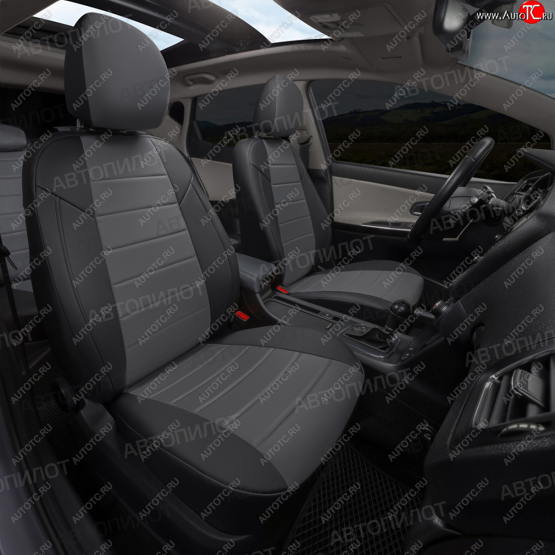 12 799 р. Чехлы сидений (экокожа/алькантара, 40/60, подлок) Автопилот  Audi A4  B8 (2007-2015) дорестайлинг, седан, дорестайлинг, универсал, рестайлинг, седан, рестайлинг, универсал (черный/серый)  с доставкой в г. Кемерово