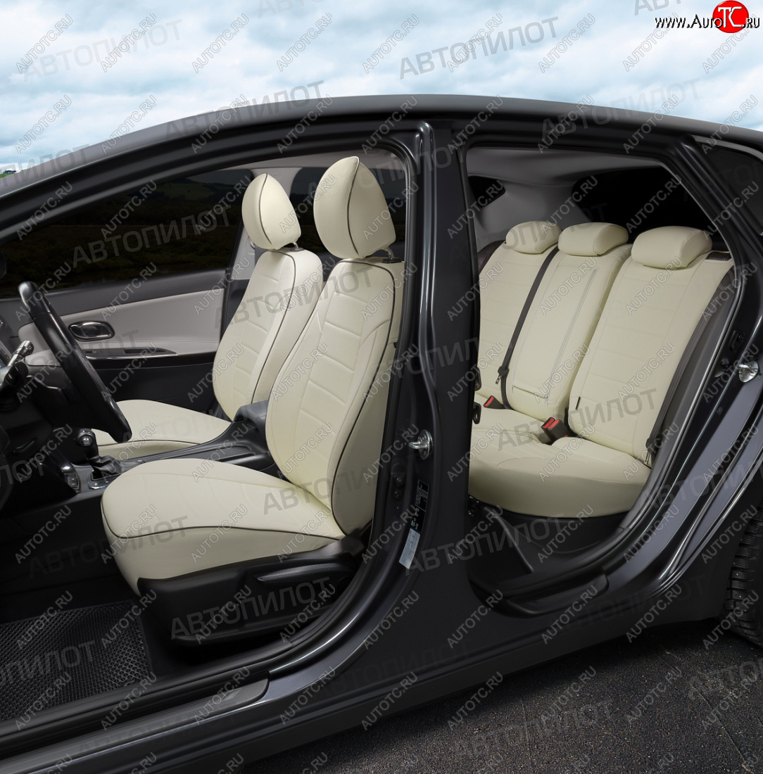 12 799 р. Чехлы сидений (экокожа, 40/60) Автопилот  Audi A6  C6 (2004-2010) дорестайлинг, седан, дорестайлинг, универсал, рестайлинг, седан, рестайлинг, универсал (белый)  с доставкой в г. Кемерово