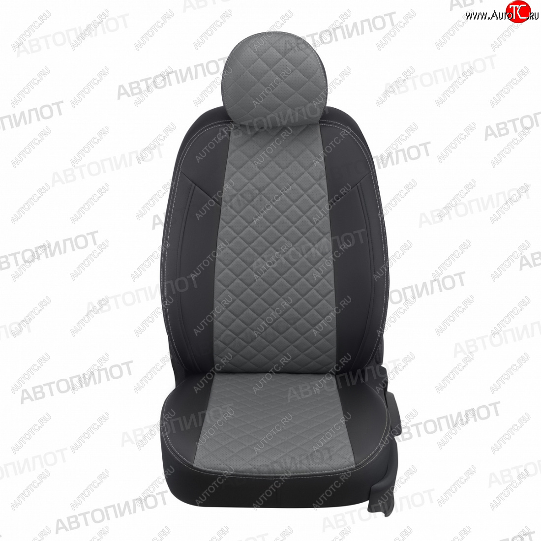 13 399 р. Чехлы сидений (экокожа, 40/60, спорт-сиденья) Автопилот Ромб  BMW 3 серия  E90 (2004-2012) седан дорестайлинг, седан рестайлинг (черный/серый)  с доставкой в г. Кемерово