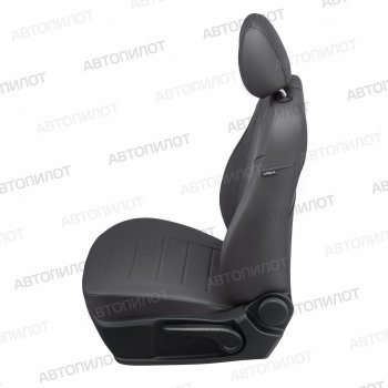 8 249 р. Чехлы сидений (экокожа) Автопилот Opel Antara (2006-2010) (темно-серый)  с доставкой в г. Кемерово. Увеличить фотографию 3