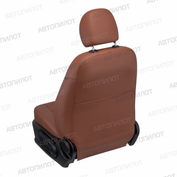 8 249 р. Чехлы сидений (экокожа/алькантара) Автопилот Chevrolet Lacetti хэтчбек (2002-2013) (коричневый)  с доставкой в г. Кемерово. Увеличить фотографию 3