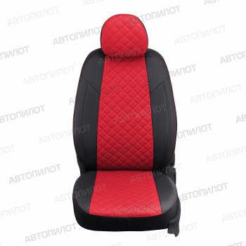 14 249 р.  Чехлы сидений (экокожа) Автопилот Ромб  Daewoo Matiz ( M100,  M150,  M200,  M250,  M300) (1998-2016) дорестайлинг, рестайлинг, дорестайлинг, рестайлинг (черный/красный)  с доставкой в г. Кемерово. Увеличить фотографию 4