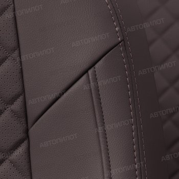 8 249 р. Чехлы сидений (экокожа, горбы) Автопилот Ромб  Daewoo Nexia  дорестайлинг (1995-2008) (шоколад)  с доставкой в г. Кемерово. Увеличить фотографию 3