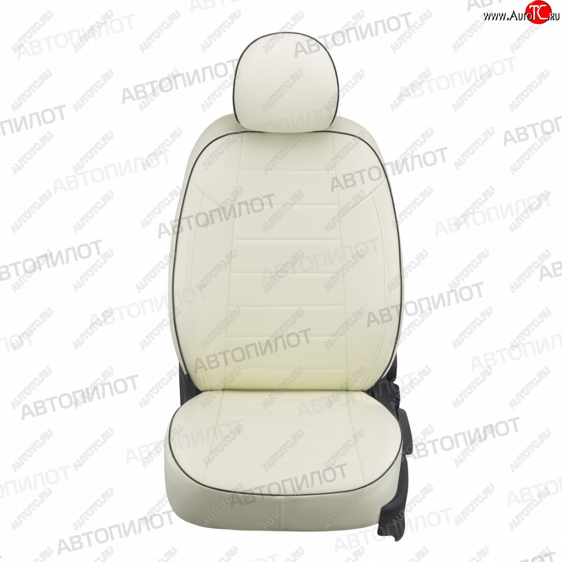 13 649 р. Чехлы сидений (экокожа) Автопилот Geely Emgrand EC7 седан дорестайлинг (2009-2016) (белый)  с доставкой в г. Кемерово