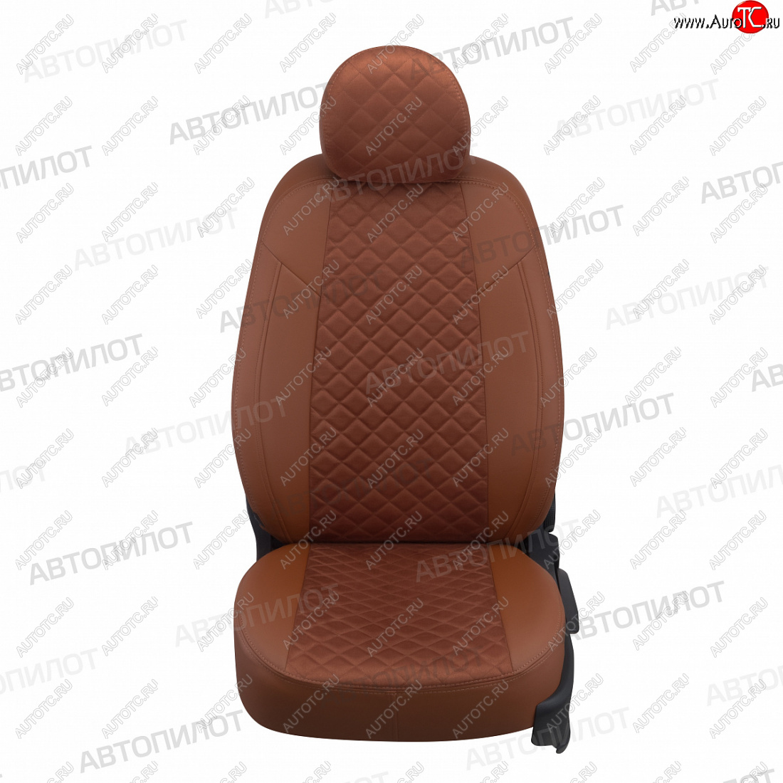 13 399 р. Чехлы сидений (экокожа/алькантара, сплош.) Автопилот Ромб  Great Wall Deer G3 (1998-2010) (коричневый)  с доставкой в г. Кемерово