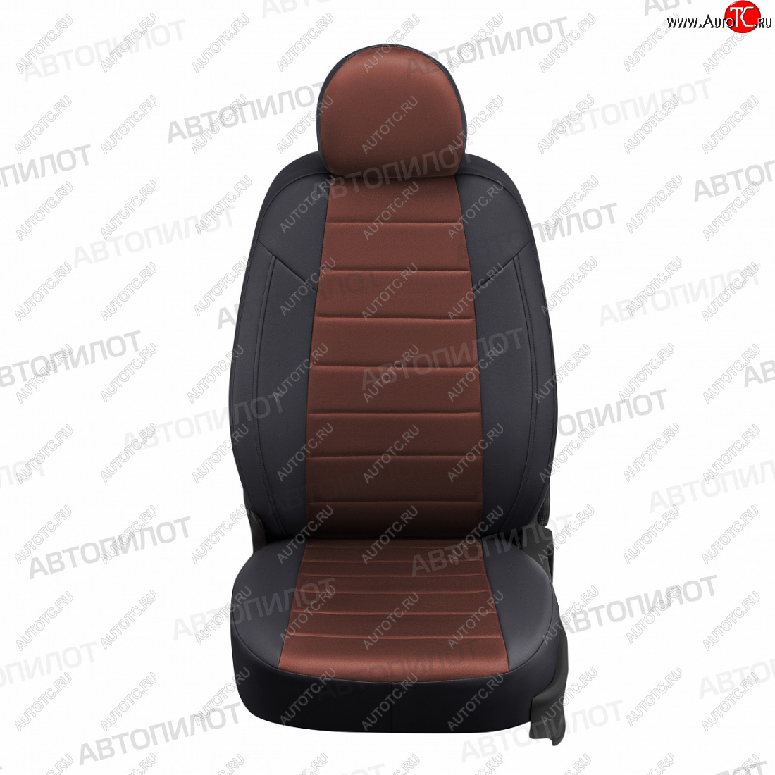 12 799 р. Чехлы сидений (экокожа/алькантара) Автопилот  Great Wall Hover H2 (2005-2010) (черный/шоколад)  с доставкой в г. Кемерово