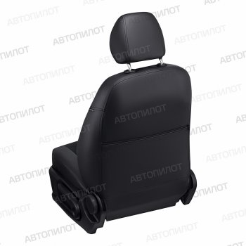 8 249 р. Чехлы сидений (экокожа/алькантара) Автопилот Haval H6 дорестайлинг (2016-2019) (черный)  с доставкой в г. Кемерово. Увеличить фотографию 3