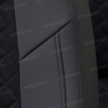 8 499 р. Чехлы сидений (экокожа/алькантара) Автопилот Ромб Haval H6 дорестайлинг (2016-2019) (черный)  с доставкой в г. Кемерово. Увеличить фотографию 4