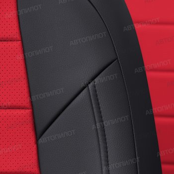 12 799 р. Чехлы сидений (экокожа, Comfort) Автопилот  Haval H9 (2019-2021) 2-ой рестайлинг (черный/красный)  с доставкой в г. Кемерово. Увеличить фотографию 5