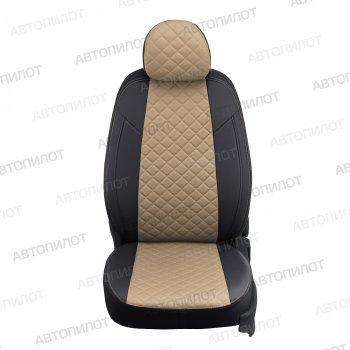 14 249 р.  Чехлы сидений (экокожа, Comfort) Автопилот Ромб  Haval H9 (2019-2021) 2-ой рестайлинг (черный/темно-бежевый)  с доставкой в г. Кемерово. Увеличить фотографию 3