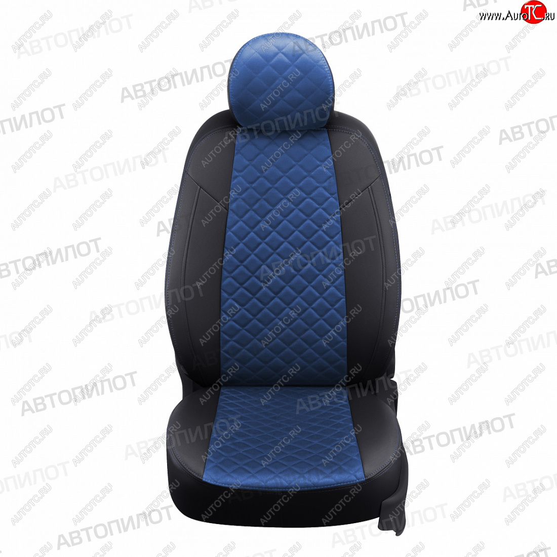 13 399 р. Чехлы сидений (экокожа/алькантара, Comfort) Автопилот Ромб  Haval H9 (2019-2021) 2-ой рестайлинг (черный/синий)  с доставкой в г. Кемерово
