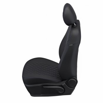 13 399 р. Чехлы сидений (экокожа, Comfort) Автопилот Ромб  Haval H9 (2019-2021) 2-ой рестайлинг (черный/синяя строчка)  с доставкой в г. Кемерово. Увеличить фотографию 4