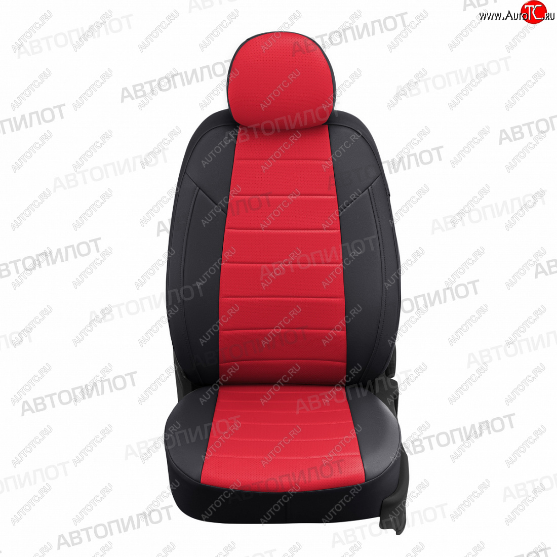 12 799 р. Чехлы сидений (экокожа) Автопилот  Honda CR-V  RE1,RE2,RE3,RE4,RE5,RE7 (2007-2012) дорестайлинг, рестайлинг (черный/красный)  с доставкой в г. Кемерово