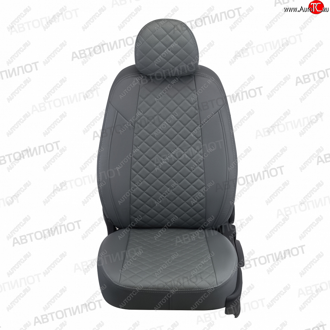 20 999 р. Чехлы сидений (экокожа, 8 мест) Автопилот Ромб  Honda Pilot  YF4 (2008-2015) дорестайлинг, рестайлинг (серый)  с доставкой в г. Кемерово