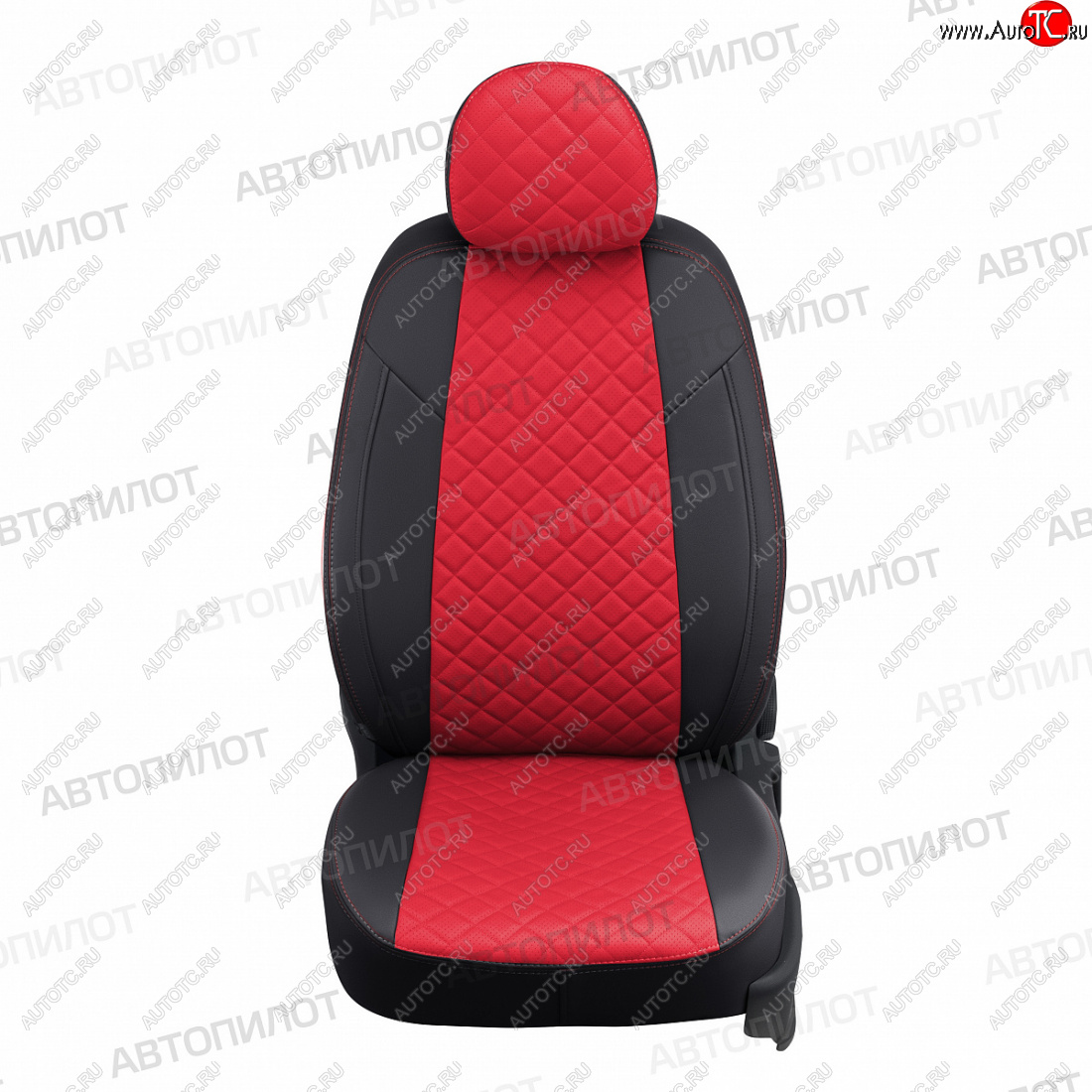 20 999 р. Чехлы сидений (экокожа, 8 мест) Автопилот Ромб  Hyundai Starex/Grand Starex/H1  TQ (2007-2022) дорестайлинг, рестайлинг, 2-ой рестайлинг (черный/красный)  с доставкой в г. Кемерово