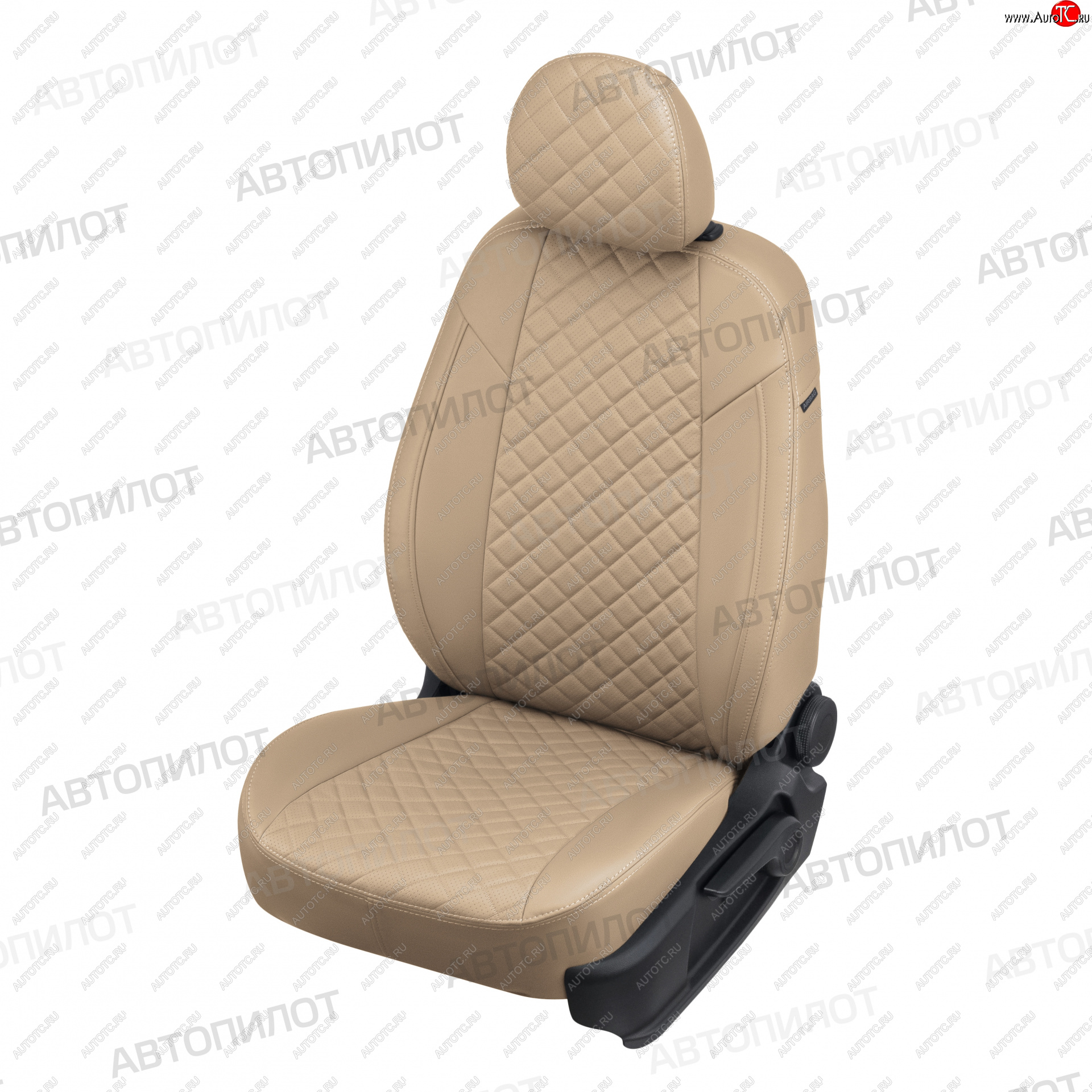 13 449 р. Чехлы сидений (экокожа, 9-12 мест) Автопилот Ромб Hyundai Starex/Grand Starex/H1 TQ дорестайлинг (2007-2013) (темно-бежевый)  с доставкой в г. Кемерово