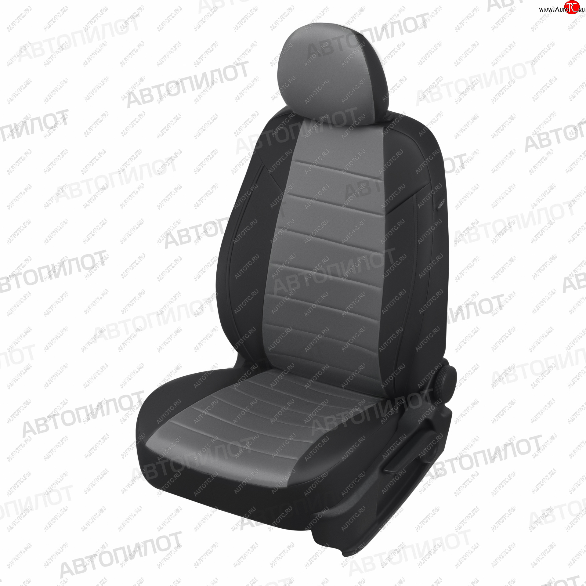 8 249 р. Чехлы сидений (экокожа/алькантара) Автопилот Hyundai I40 1 VF дорестайлинг универсал (2011-2015) (черный/серый)  с доставкой в г. Кемерово